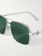 Dior Eyewear - CD Diamond S9U Square-Frame Silver-Tone Sunglasses