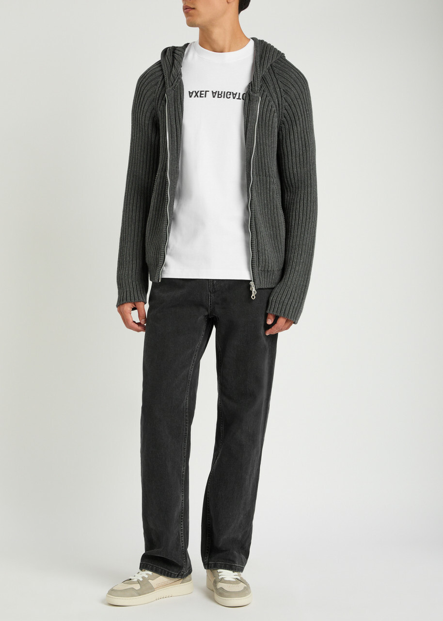 Axel Arigato Distort Logo-print Cotton T-shirt White