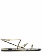KHAITE Loop Python Print Flat Sandals