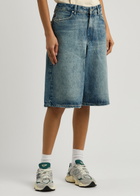 Represent Bermuda Faded Denim Shorts