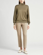 Peserico Womens Turtleneck Military in Green
