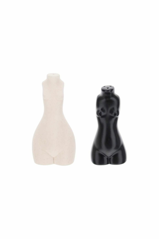 Photo: ANISSA KERMICHE body salt and pepper shakers White