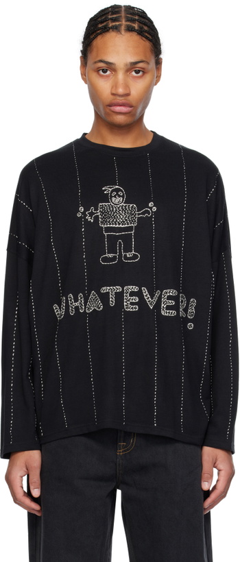 Photo: Glass Cypress Black 'Whatever' Sweatshirt