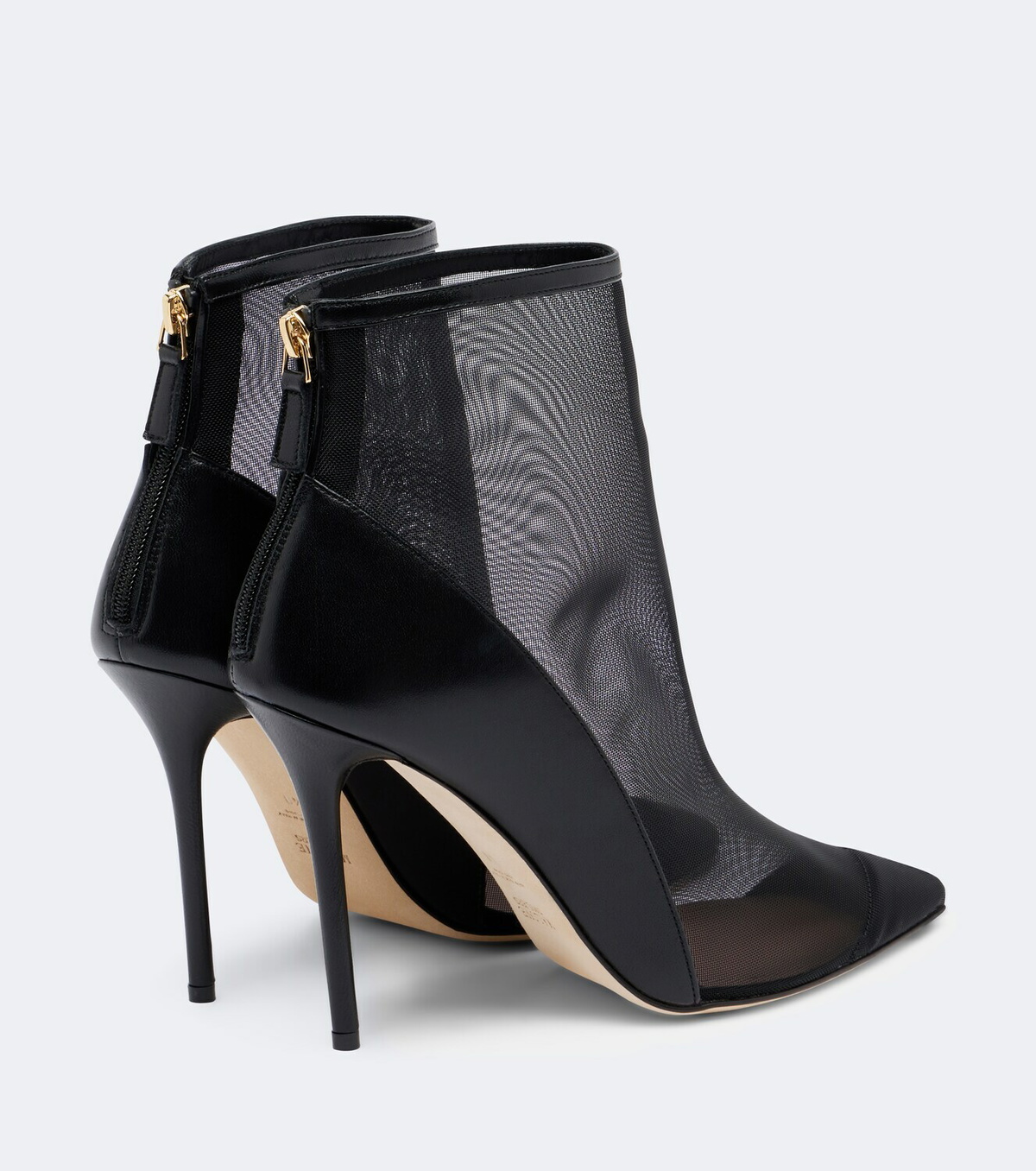 Malone Souliers Arc leather-trimmed mesh ankle boots