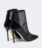 Malone Souliers Arc leather-trimmed mesh ankle boots