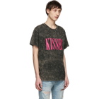 Amiri Black Acid Wash Kisses T-Shirt