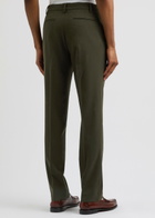 Percival Straight-leg Wool Trousers Green