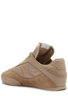 Chloe Kick Panelled Leather Sneakers Tan