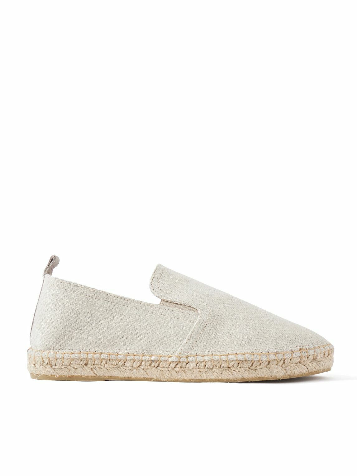 Frescobol Carioca - Emmanuel Recycled-Linen Espadrilles - White