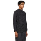 Issey Miyake Men Grey and Black Ikat Sweatshirt