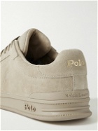 Polo Ralph Lauren - Heritage Court II Logo-Debossed Suede Sneakers - Neutrals