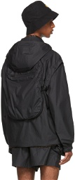 Fendi Reversible Black Coated FF Vertigo Backpack Jacket