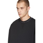 Acne Studios Black Flogho Crewneck Sweatshirt