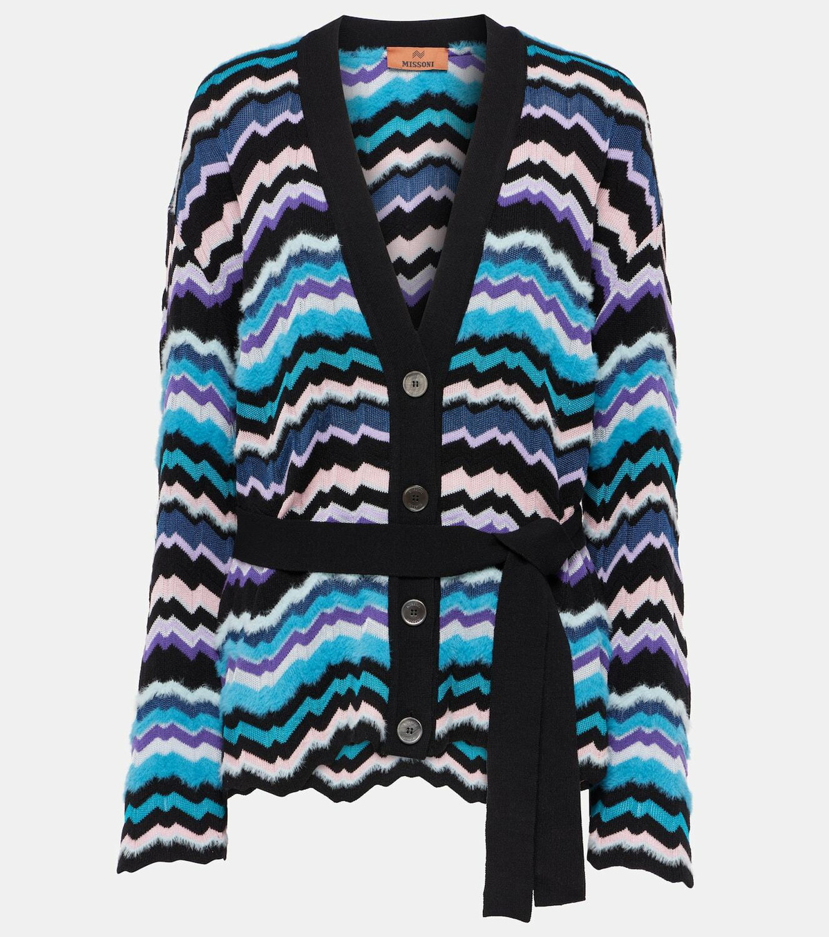 MISSONI UOMO ジグザグパターン カーディガン MISSONI ジグザグパターン カーディガン トップス