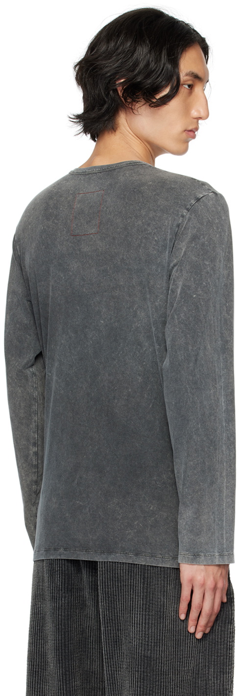 UMA WANG Gray Tommy Long Sleeve T-Shirt