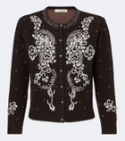 Jacques Wei Beaded wool-blend cardigan