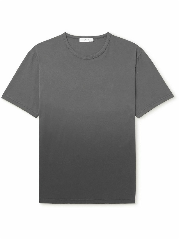Photo: Mr P. - Degradé Cotton-Jersey T-Shirt - Gray