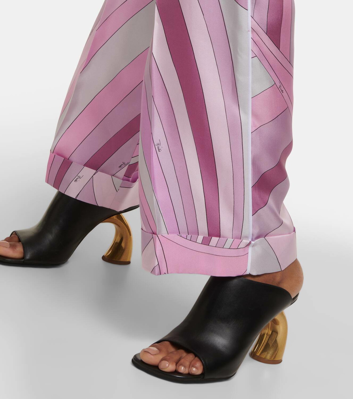 EMILIO PUCCI パンツ Vintage 1970's Fringed Emilio Pucci Ensemble Top and Pants
