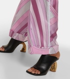 Pucci Iride silk twill straight pants