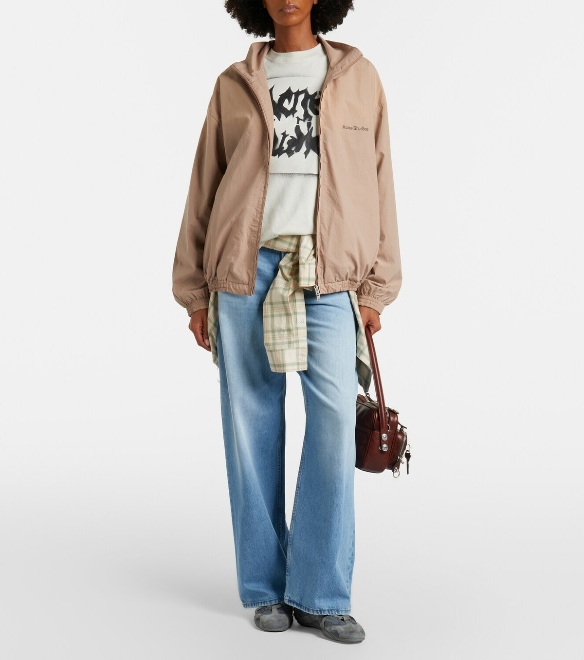Acne Studios Logo cotton poplin jacket