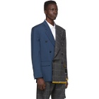 Off-White Multicolor Reconstructed Blazer