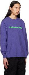 thisisneverthat Purple Printed Long Sleeve T-Shirt