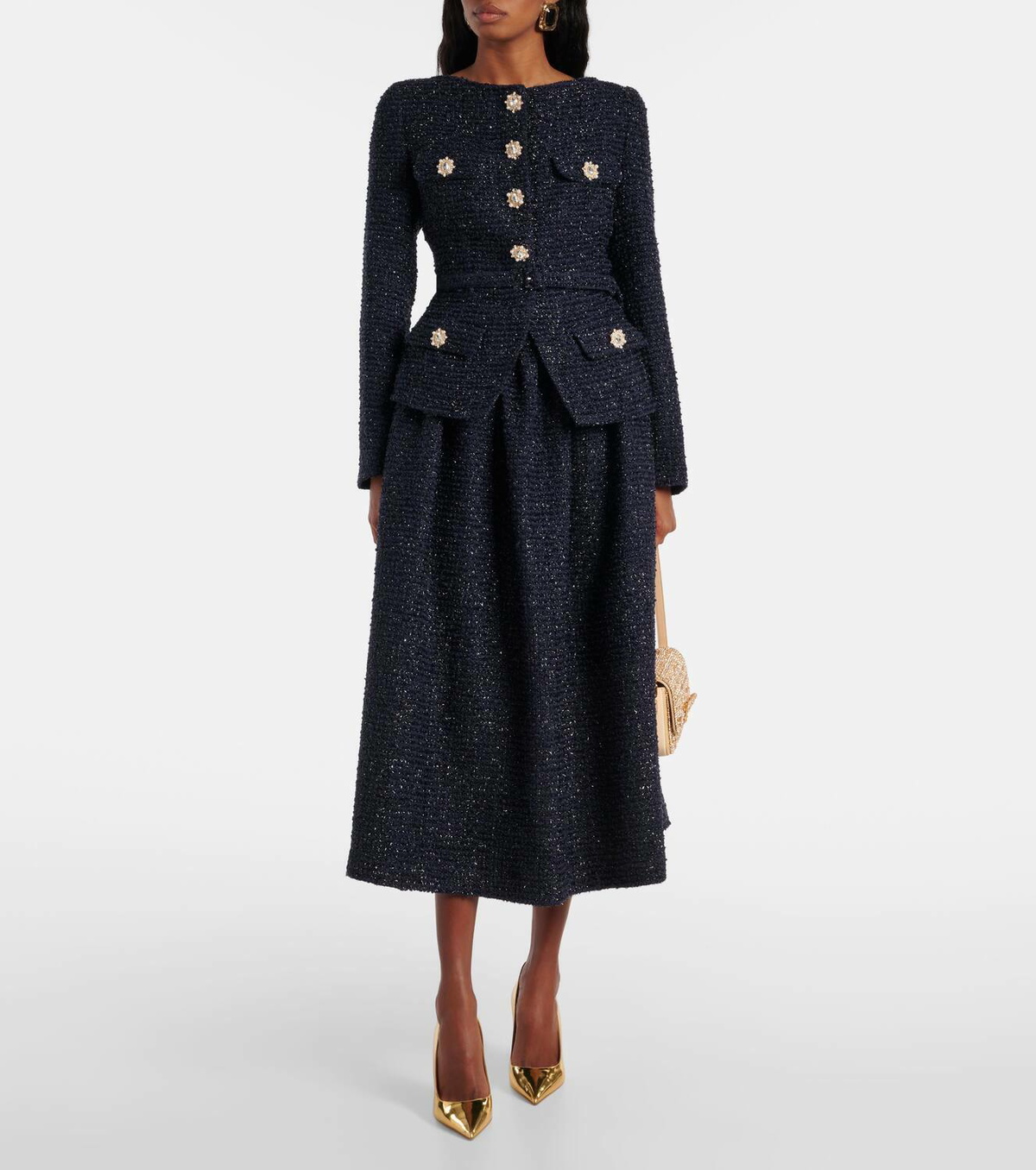 SELF-PORTRAIT ワンピース Embellished boucle 955695 SELF-PORTRAIT ワンピース Embellished boucle 955695