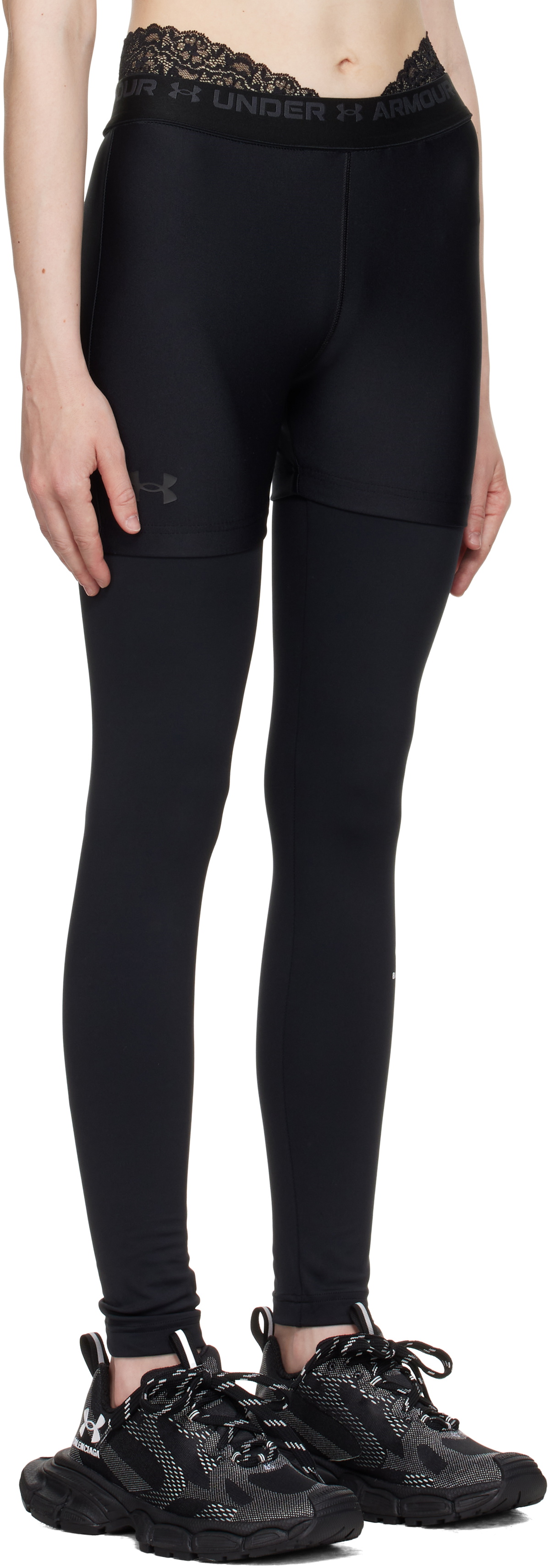 Balenciaga Black Under Armour Edition Layered Leggings