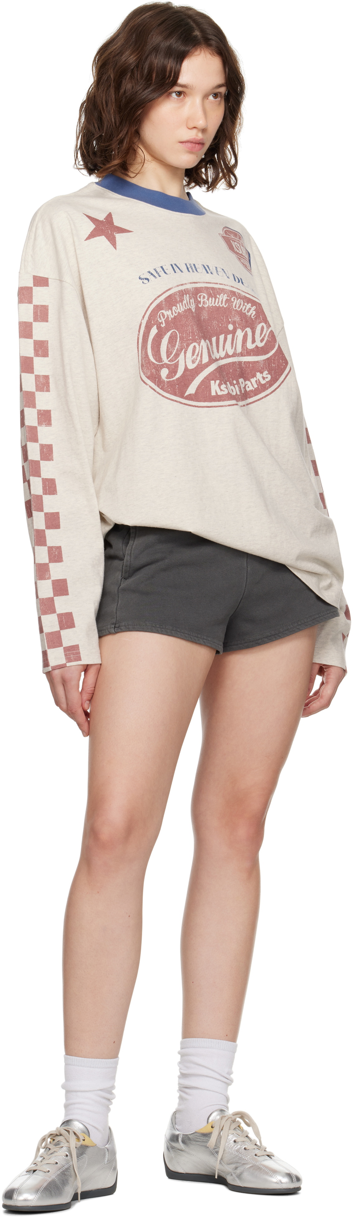 Ksubi Gray Sott Booty Shorts