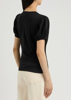 Paige Matcha Cotton T-shirt Black