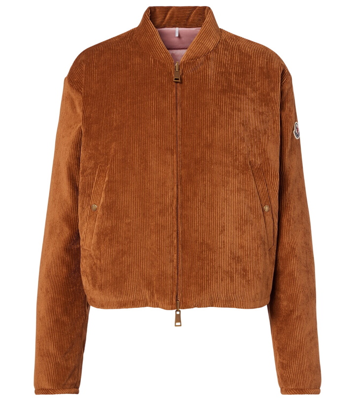 Photo: Moncler Blageon corduroy down bomber jacket