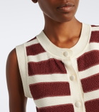 Eres Divergent striped cotton-blend top