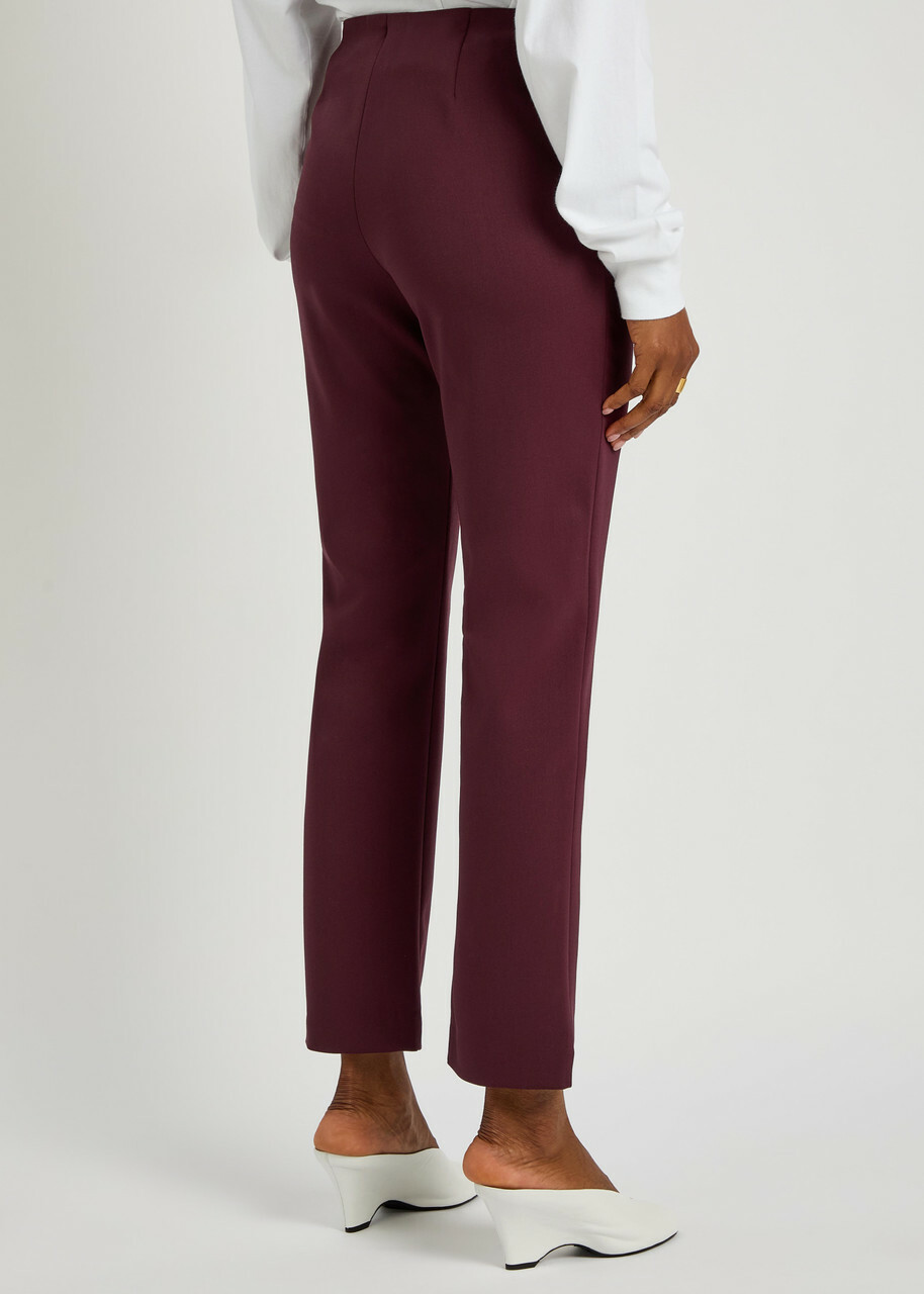 Armarium Asadi Slim-leg Stretch-wool Trousers Dark Red