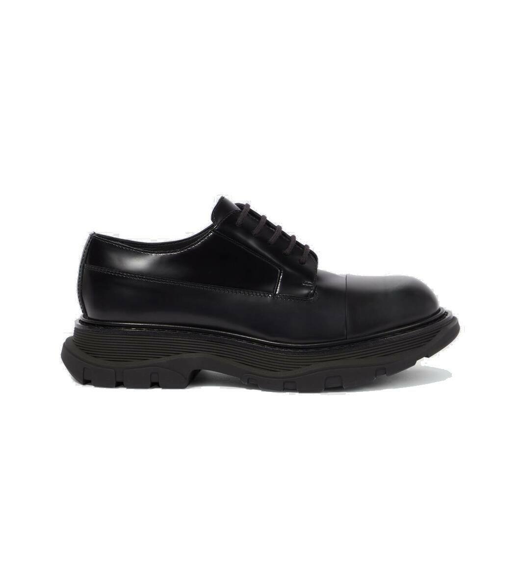 Photo: Alexander McQueen Tread leather Derby shoes