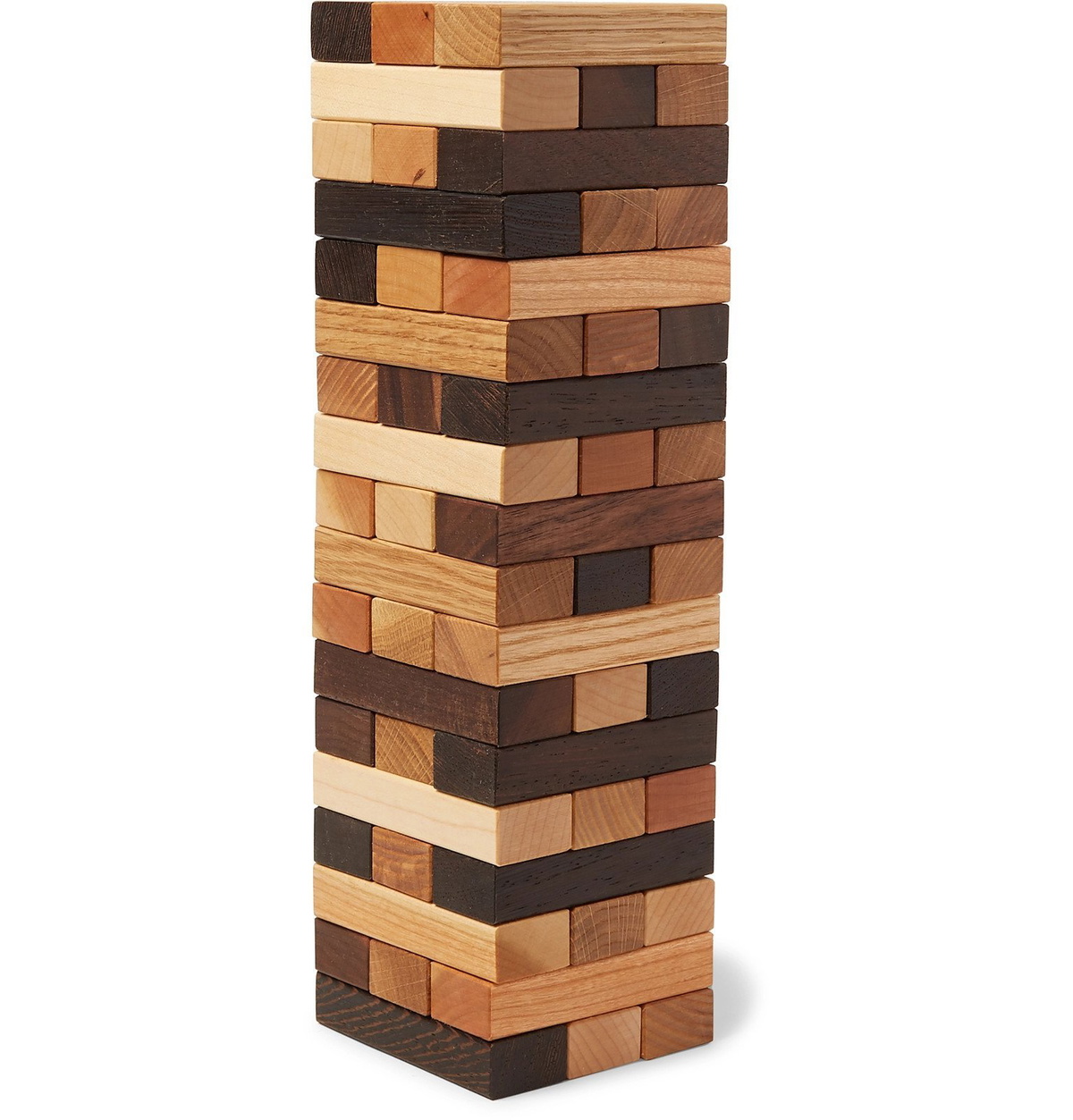 Linley - Wood Tumbling Blocks Game - Brown