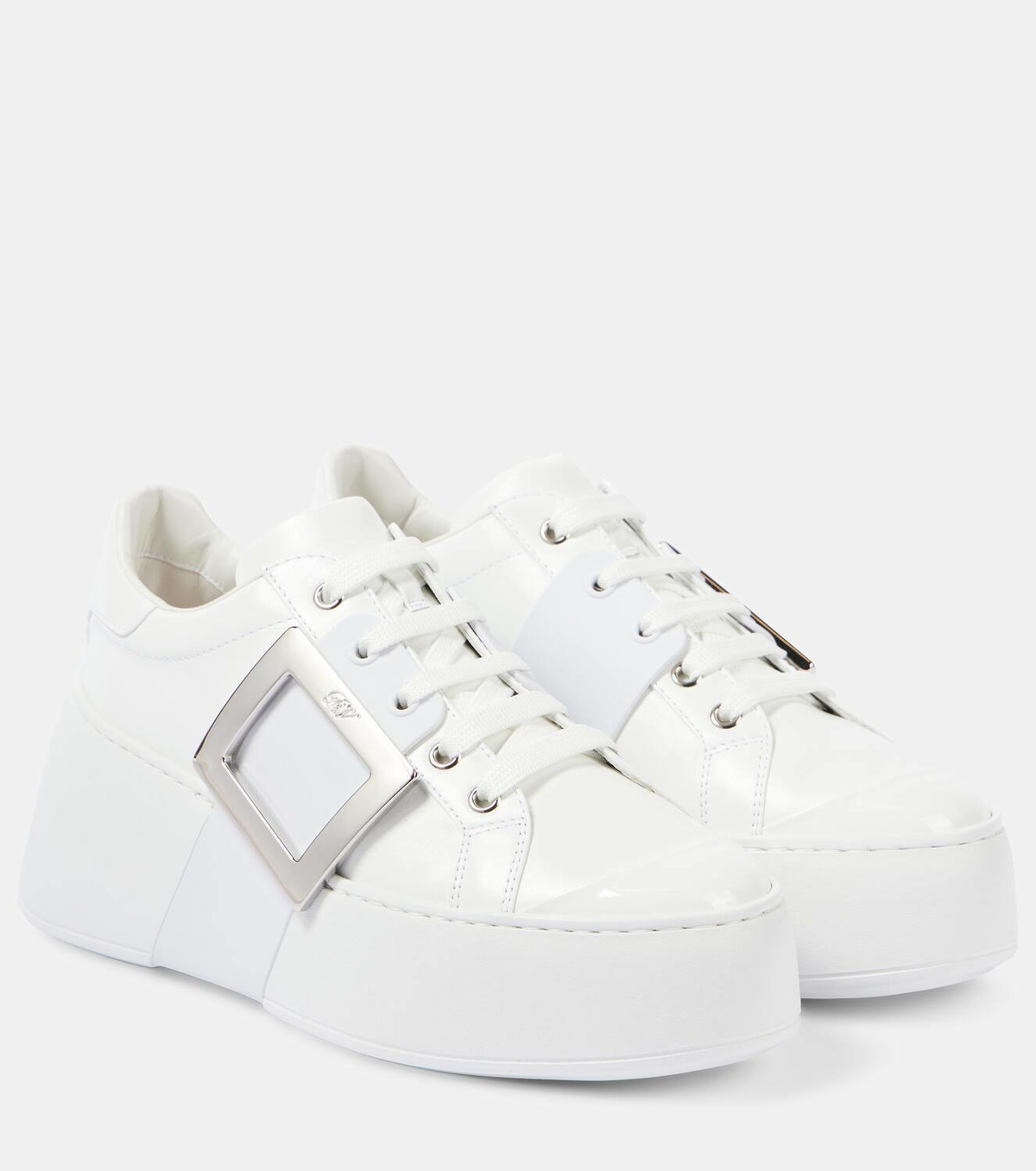 【関税&送料込】Roger Vivier Viv Skate Met Buc ROGER VIVIER Viv Skate High crystal-embellished rubber