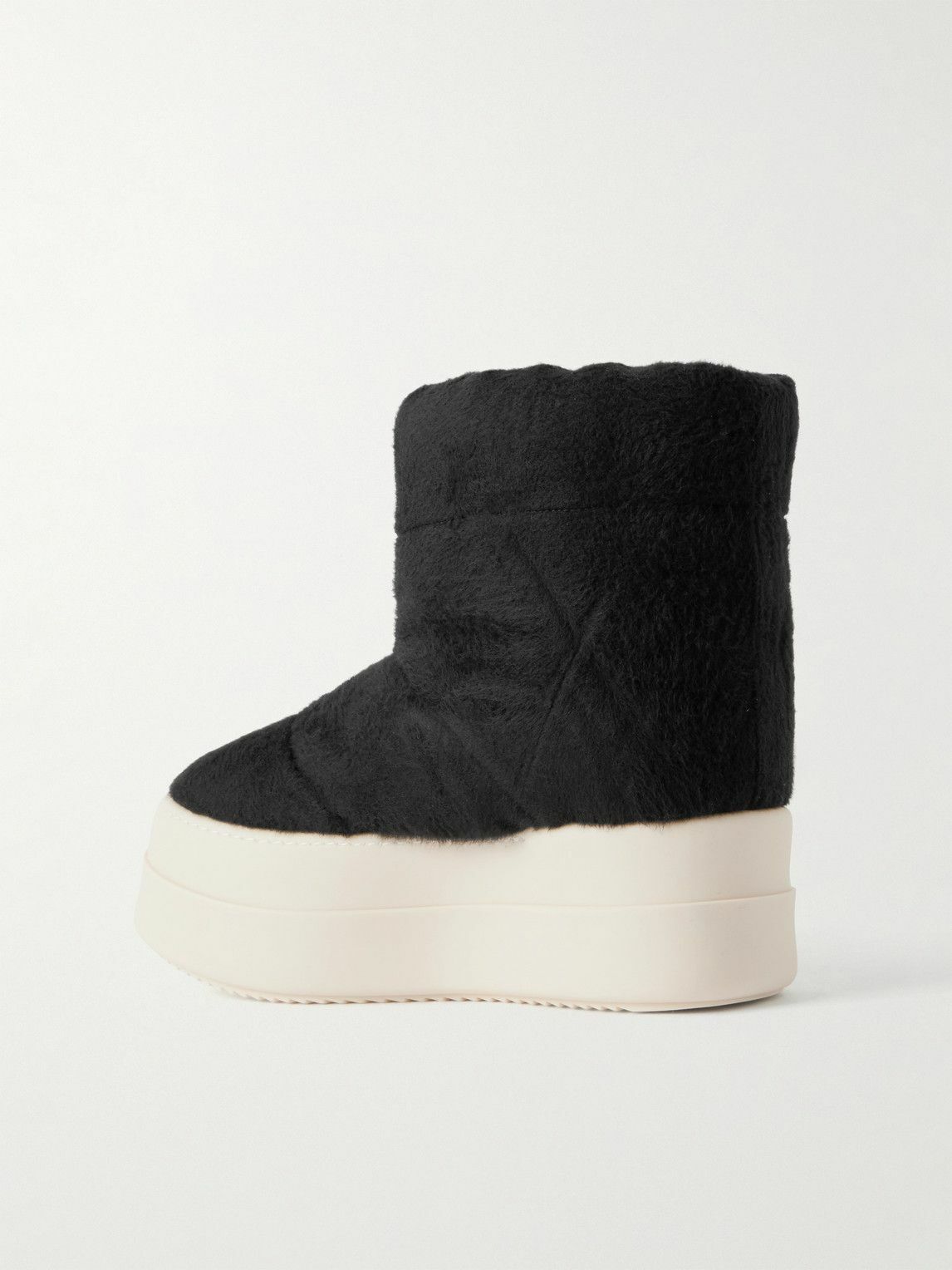 DRKSHDW by Rick Owens - Mega Bumper Quilted Brushed-Cotton Boots - Black