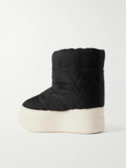 DRKSHDW by Rick Owens - Mega Bumper Quilted Brushed-Cotton Boots - Black