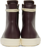 Rick Owens Purple High Sneakers