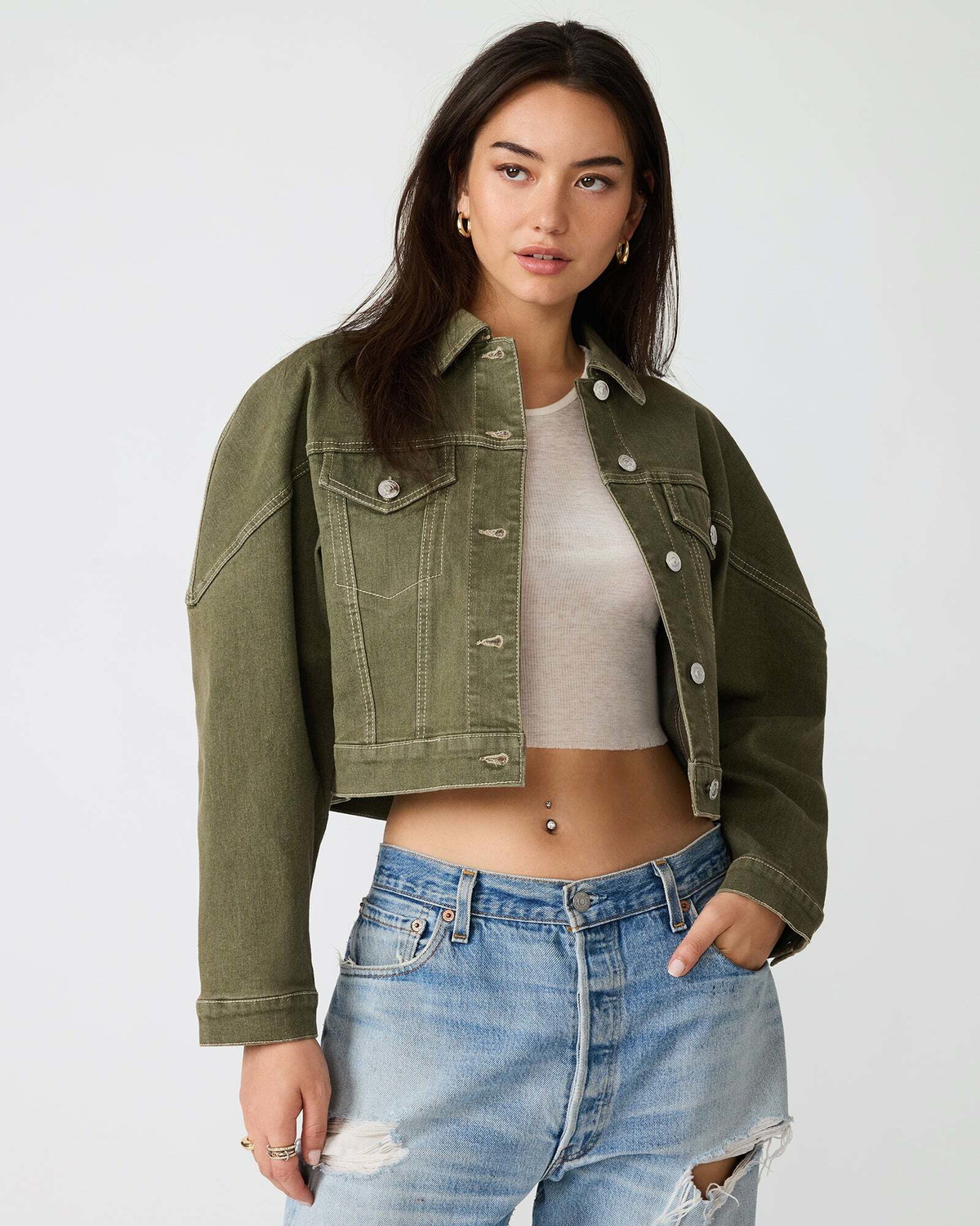 Steve Madden Covey Jacket in Green