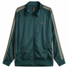 Needles Men's Poly Jacquard Track Jacket in Green