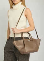 Demellier The New York Midi Grained Leather Tote - Taupe - One Size