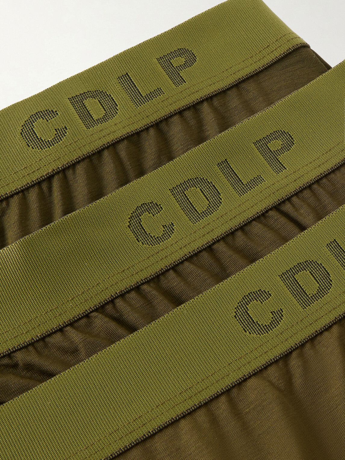 CDLP - Three-Pack Stretch-Lyocell Briefs - Green