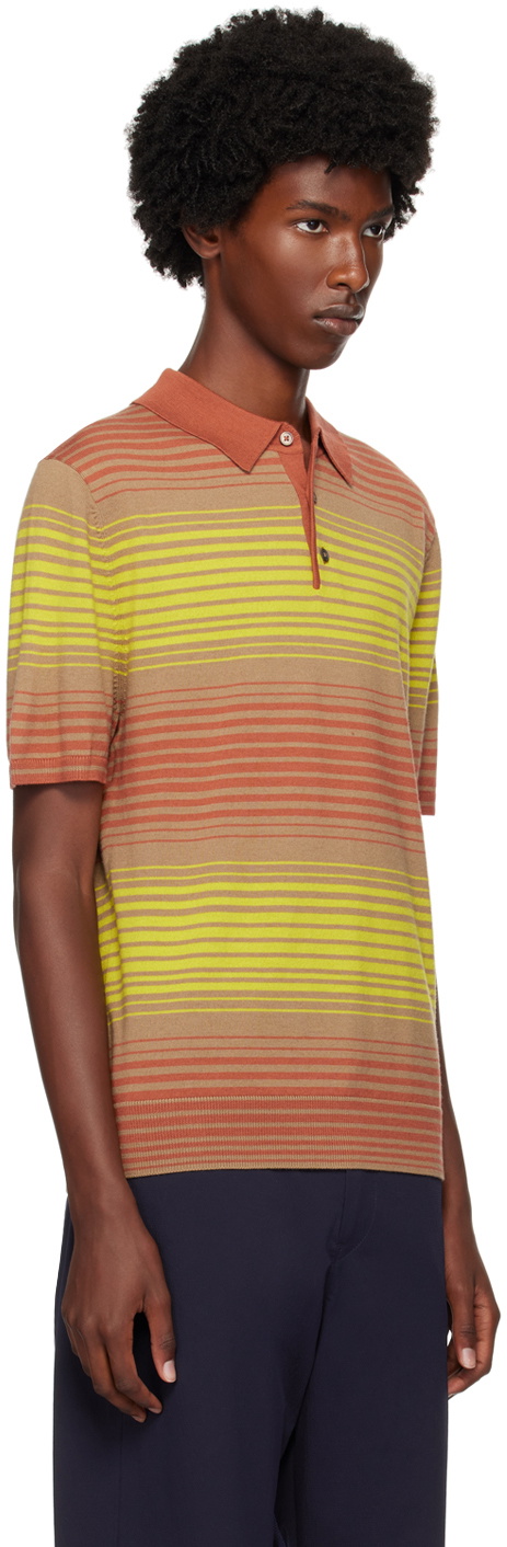 PS by Paul Smith Red Striped Polo