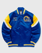 Mitchell & Ness Nfl Heavyweight Satin Jacket Los Angeles Rams Blue - Mens - Bomber Jackets/Team Jackets