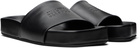 MM6 Maison Margiela Black Nappa Leather Sandals
