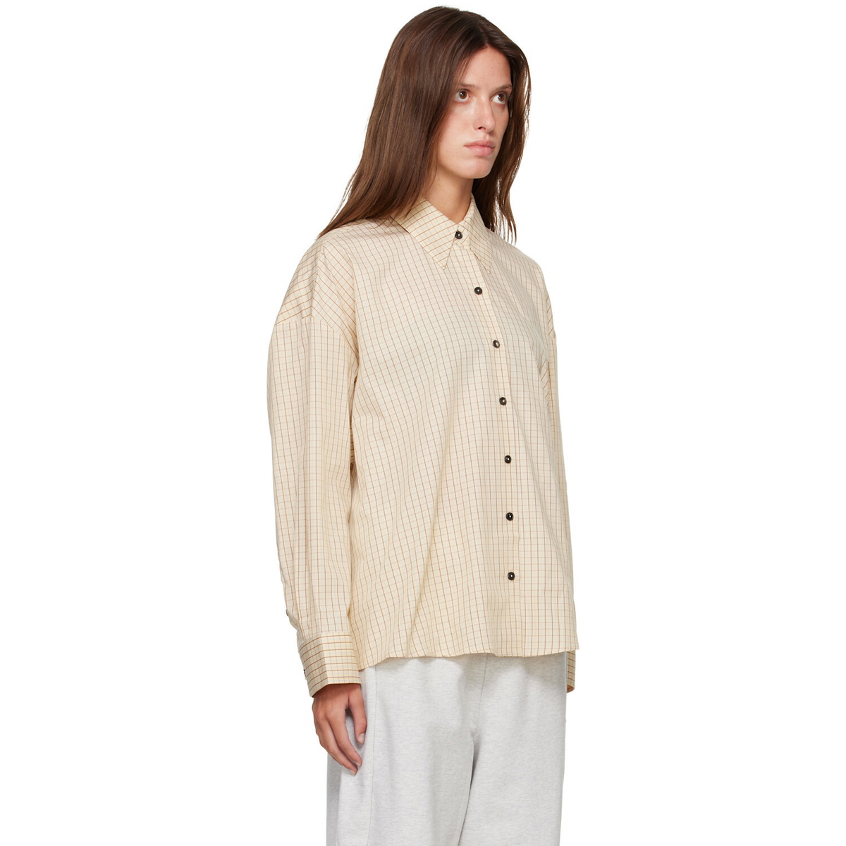 Cordera Yellow Checked Oversized Shirt