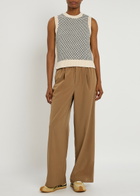 Varley Knowles Textured Knit Vest Cream