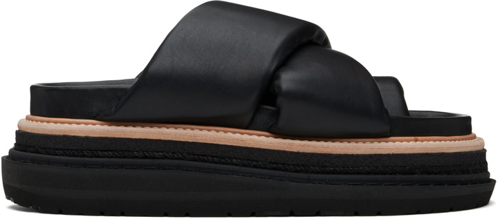 Photo: sacai Black Multiple Sole Sandals