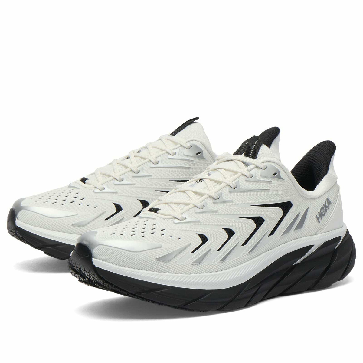 Hoka One One Men's Clifton Utl Sneaker in Frost/Varsity Navy
